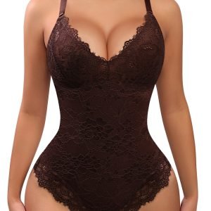 V-Neck Tummy Control Shapewear Bodysuit