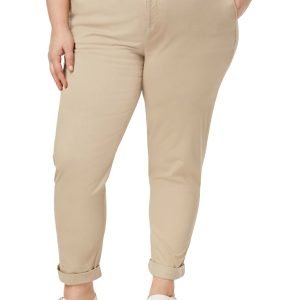 Tommy Hilfiger Womens Stretch Slim Casual Chino Pants