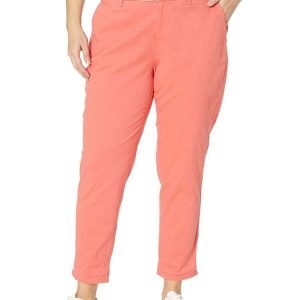Tommy Hilfiger Hampton Chino Pants Women 24W Coral High Rise Skinny Leg FTS1209