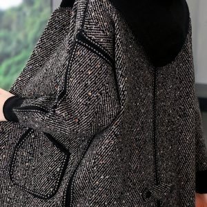 Casual Hooded Single-Breasted Jacket - Versatile Drawstring Coat