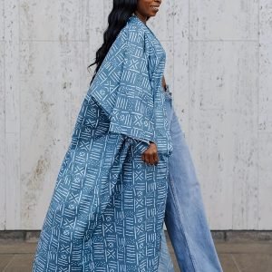 Latin American Tribal Print Shawl Coat - Boho Style