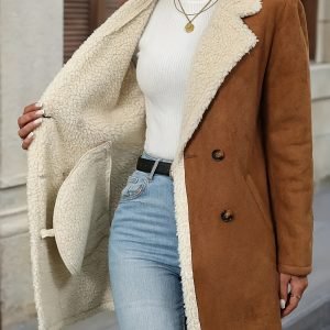 Women's Plus Size Fashion Long Sleeve Coat