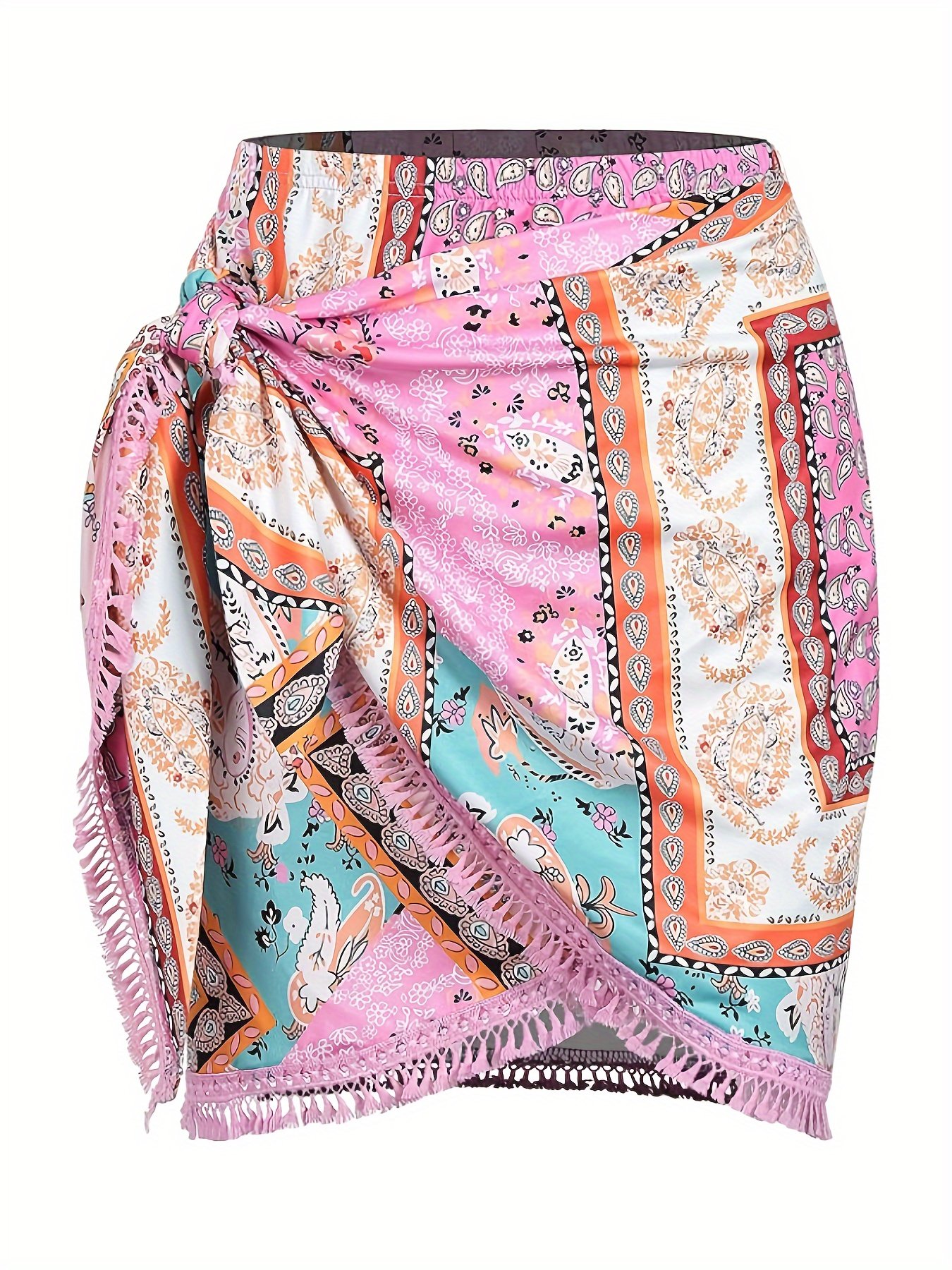 Boho Print Mini Skirt