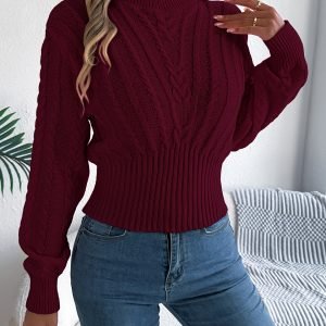 Casual Round Neck Pullover Sweater