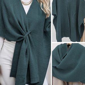 Women's Chunky Knit Button-Up Cardigan - Cozy Winter Style
