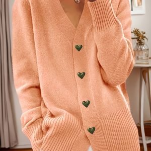Women's Elegant Long-Sleeve Cardigan