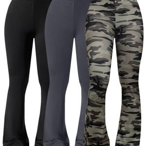 3-Pack Women's Solid Color Athletic Training Pants