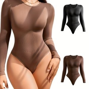 3-Pack Women's Full Body Shapewear Bodysuits