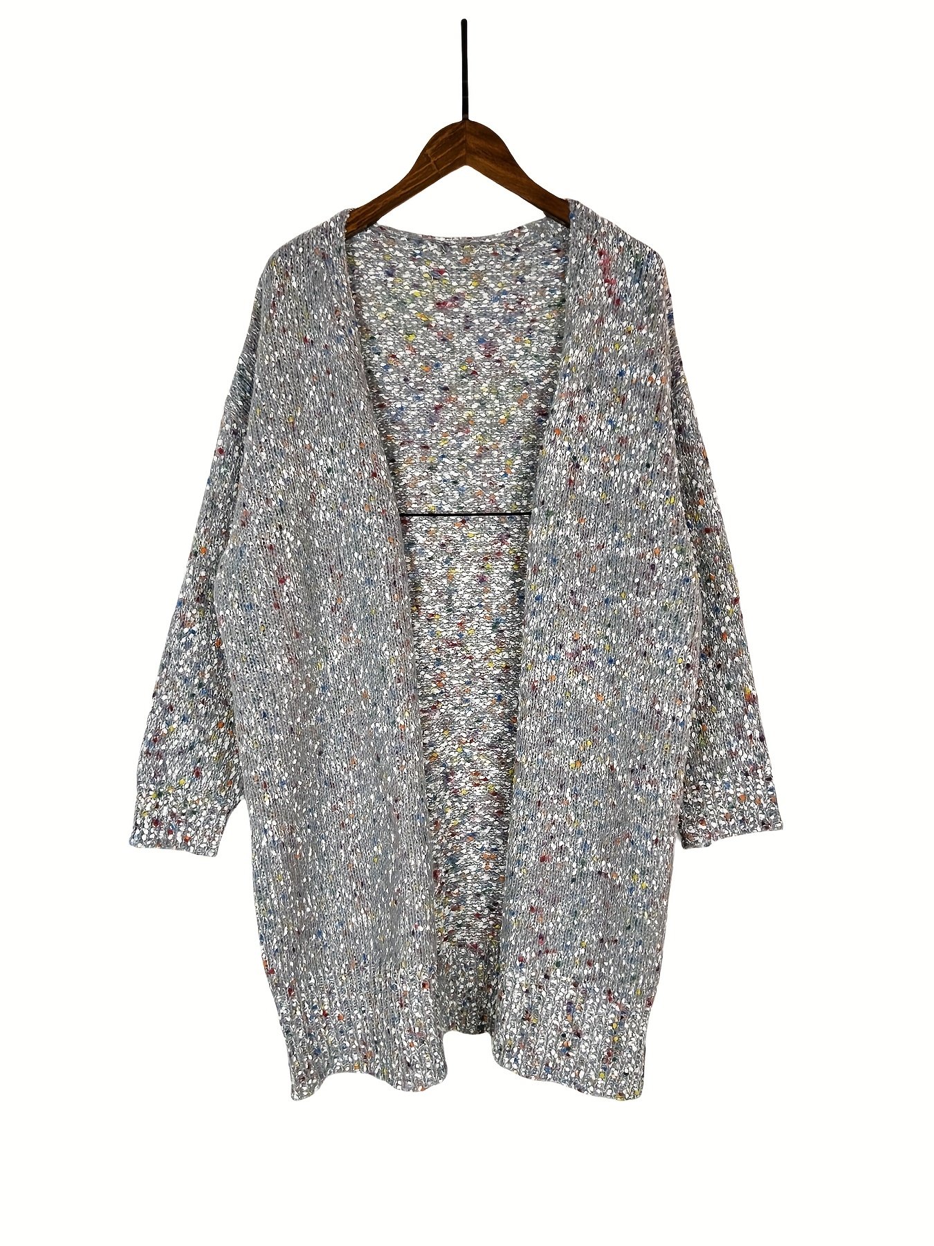 Women's Elegant Long Sleeve Floral Cardigan