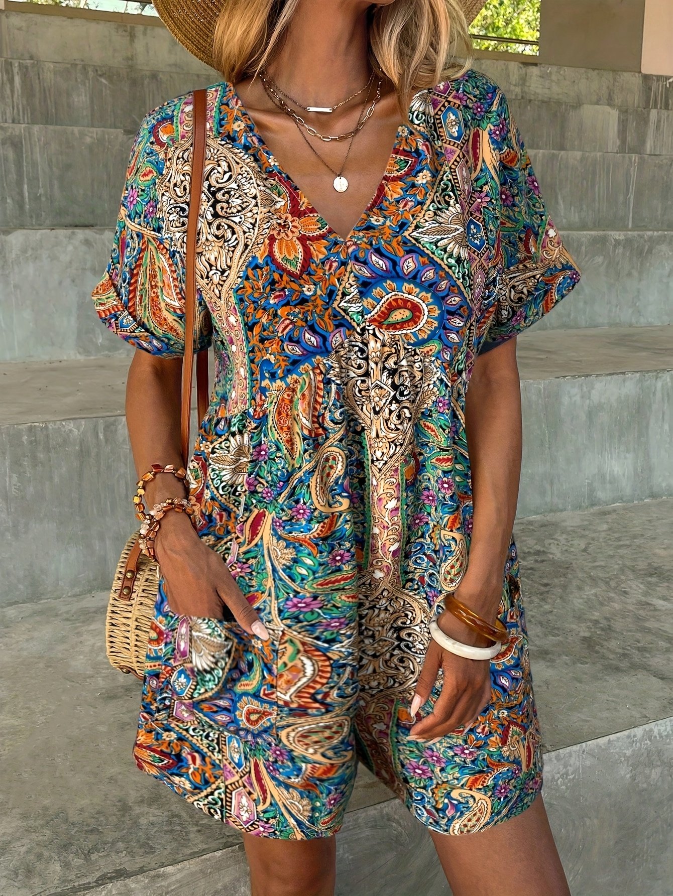 Bohemian Style Holiday Jumpsuit