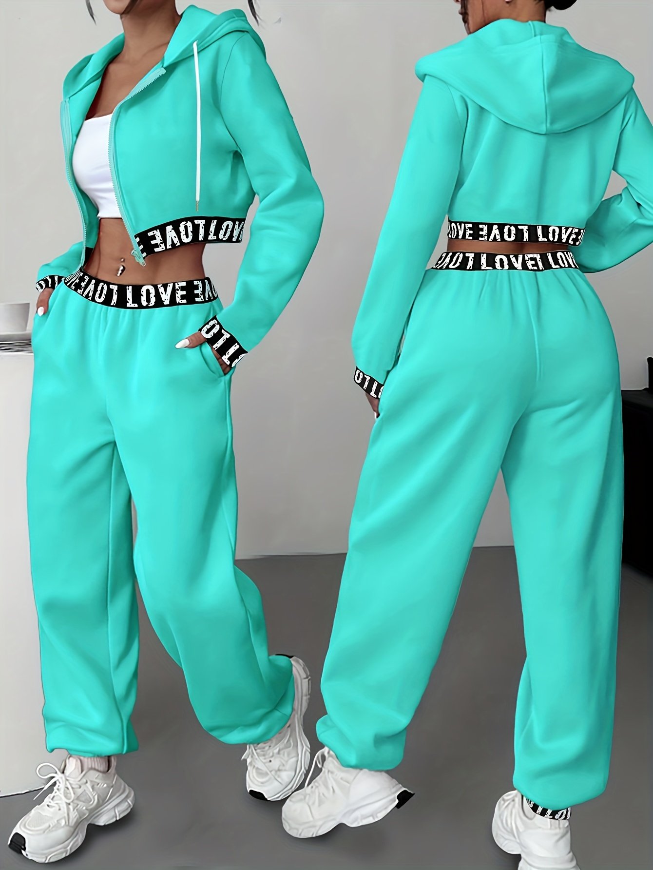 Women's Hooded Tracksuit Set