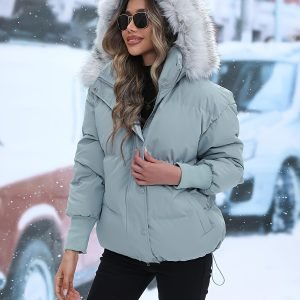 Women's Thick Warm Hooded Coat - Autumn-Winter Padded Jacket