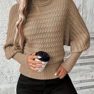 Women's Premium Ribbed Long Sleeve Sweater