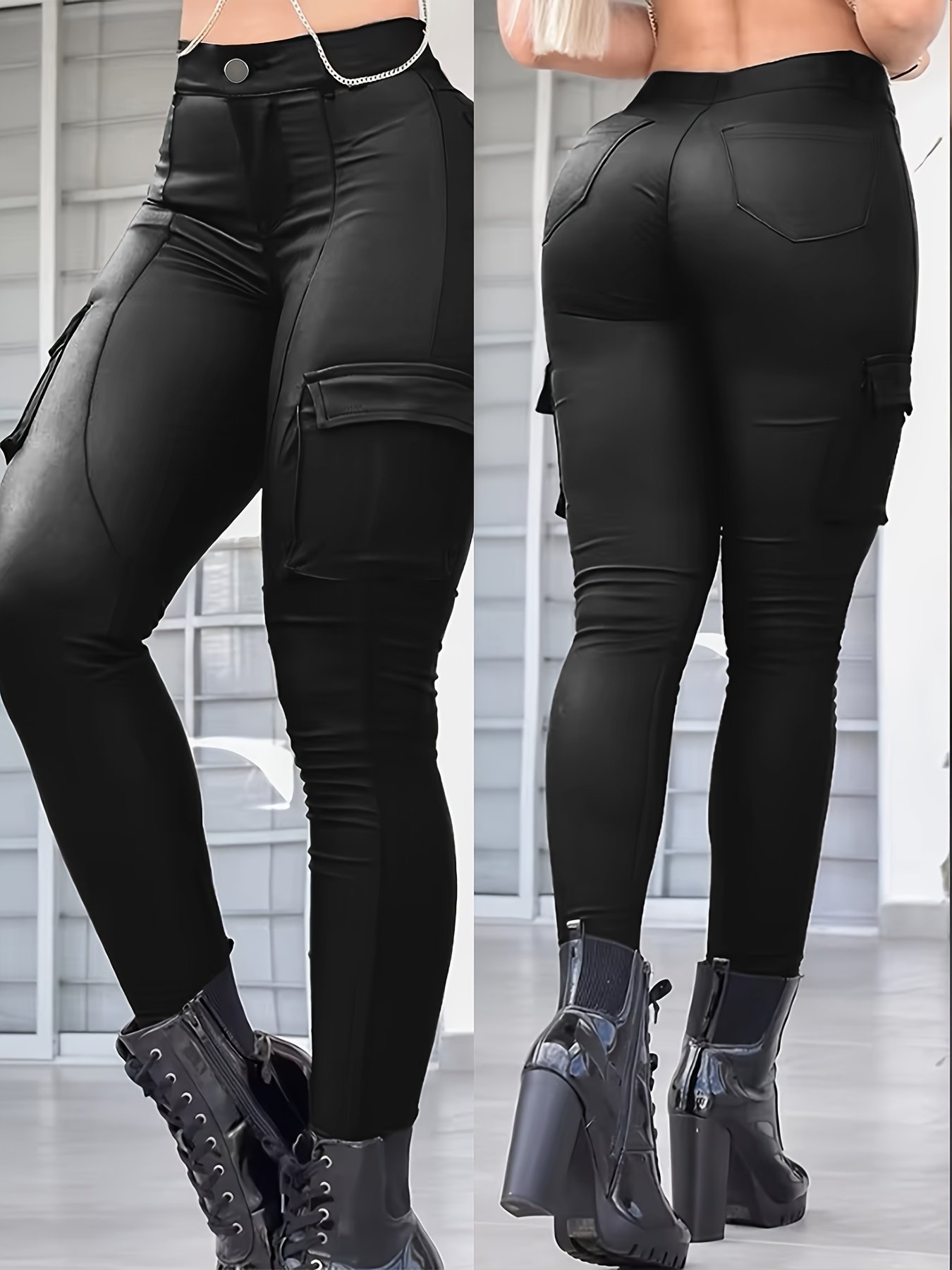 Women's High-Stretch Slim-Fit Pants