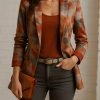 Versatile Single-Button Printed Blazer