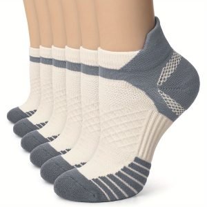 6-Pair Ankle Compression Socks - Low Cut Running Socks