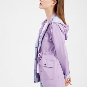 ARTPAGE 2024 New Autumn and Winter Removable Hood Trench Coat for Women, Ladies' Raincoat