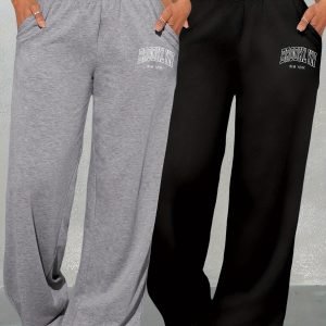 Brooklyn Edition Women's 2-Piece Lounge Set - Wide-Leg Utility Sweatpants