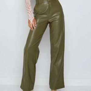 European and American fashion new Women's high-elastic PU Leather pants leggings Women's pants