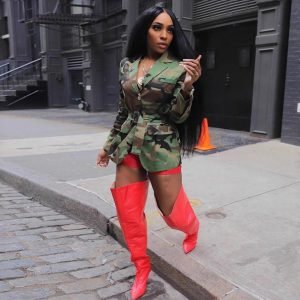 Women's 2025 Autumn Winter New Camouflage Jacket | Shirt Collar Belted Outerwear Fashion Coat