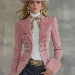 Women's Elegant Button Collar Cardigan Casual Fashion Open Front Long Sleeve Top